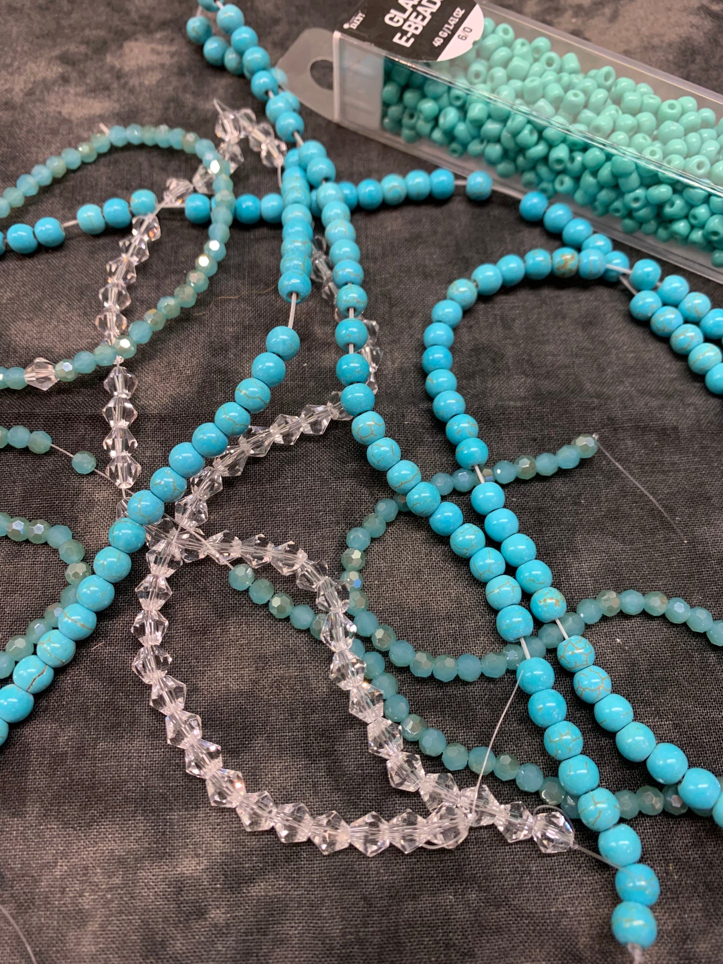 Pearl Aqua Shawol SHINee stackable bracelets