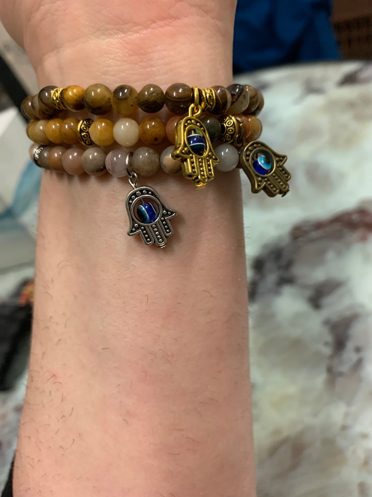 Multi Jasper Crystal Bead