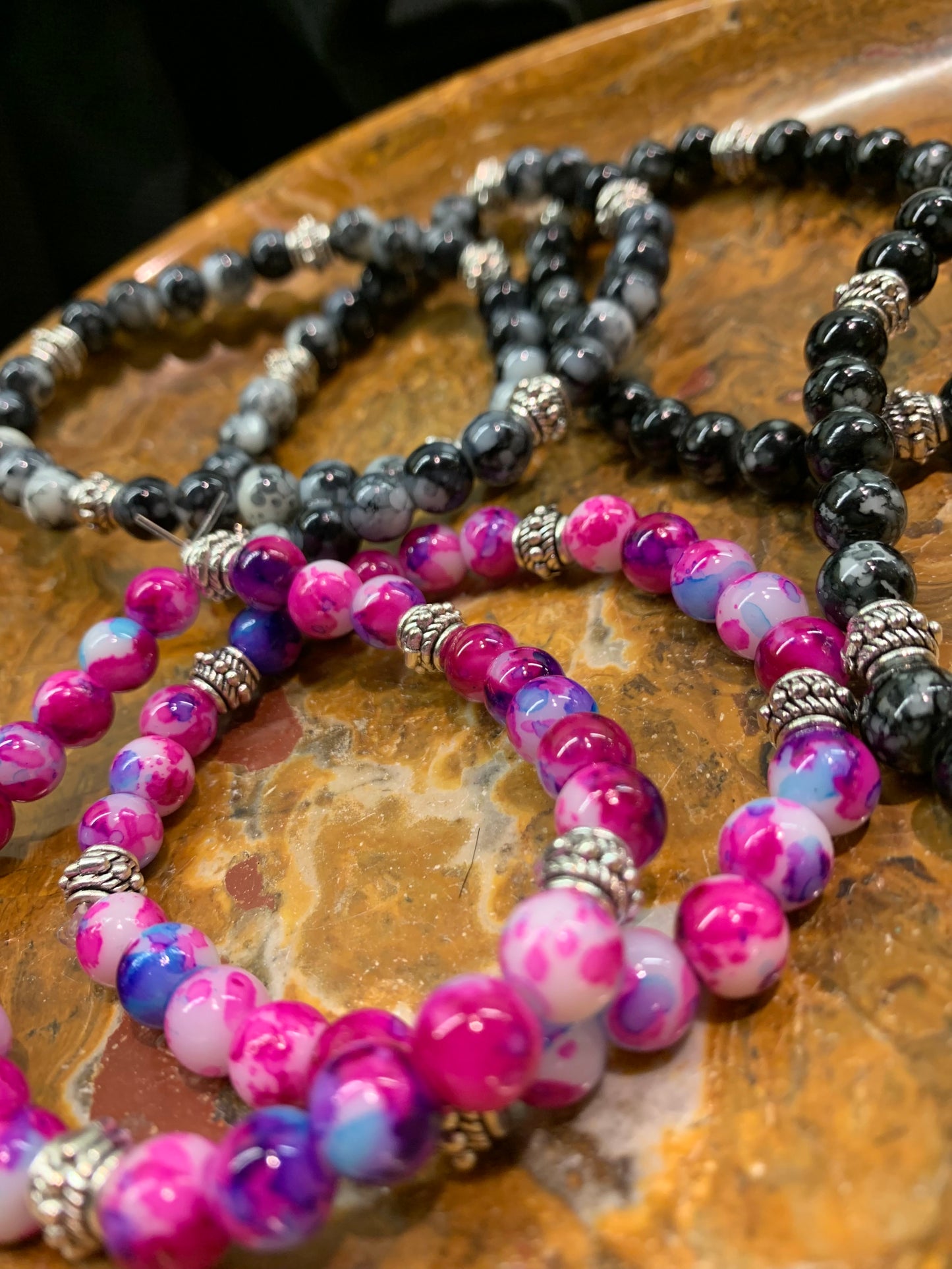 Artisan Sea Glass Bead Bracelet