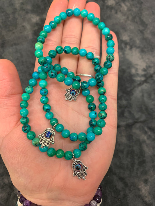 Chryscocolla 6mm Bracelet