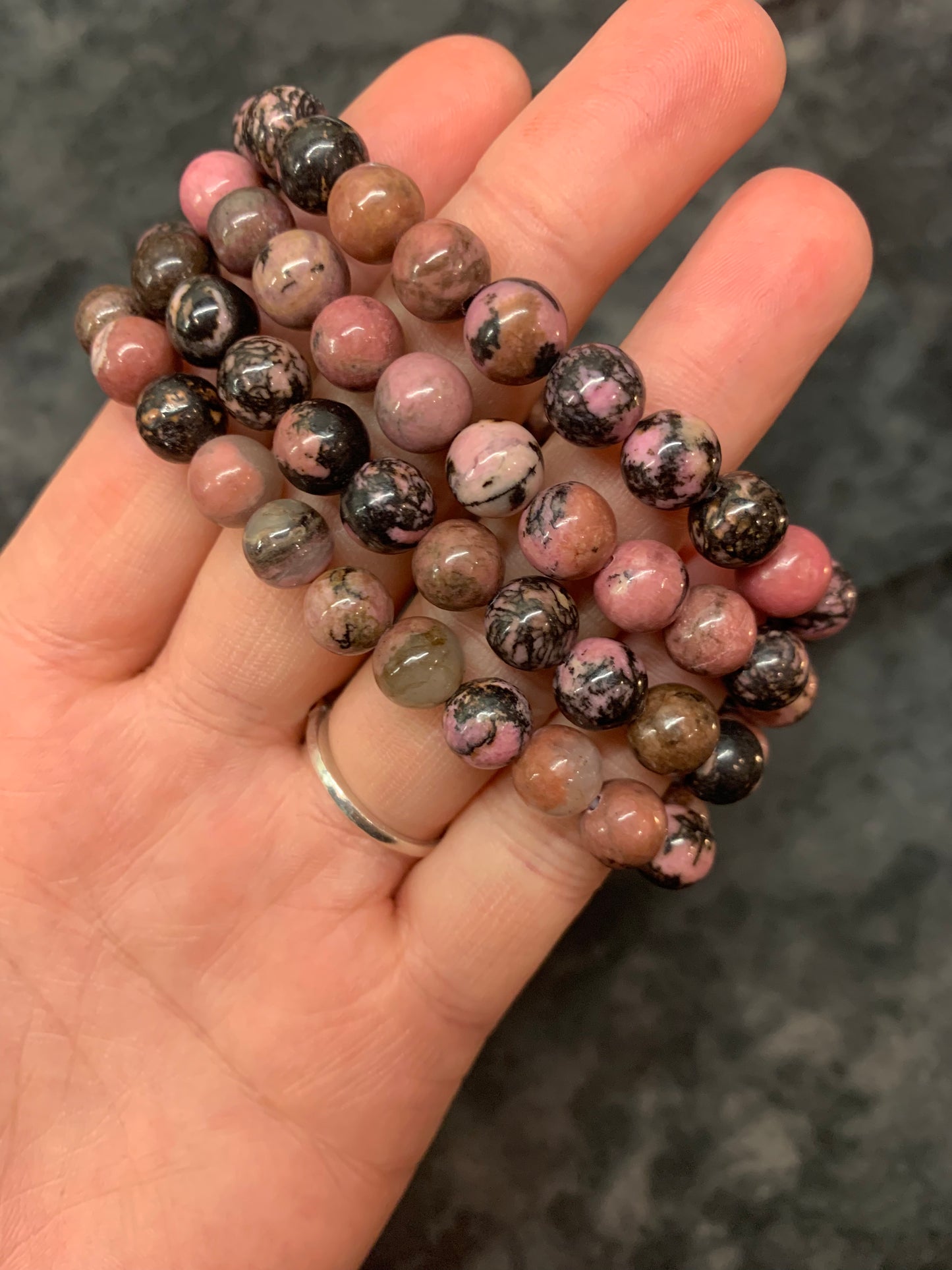Rhodochrosite 8mm bracelet