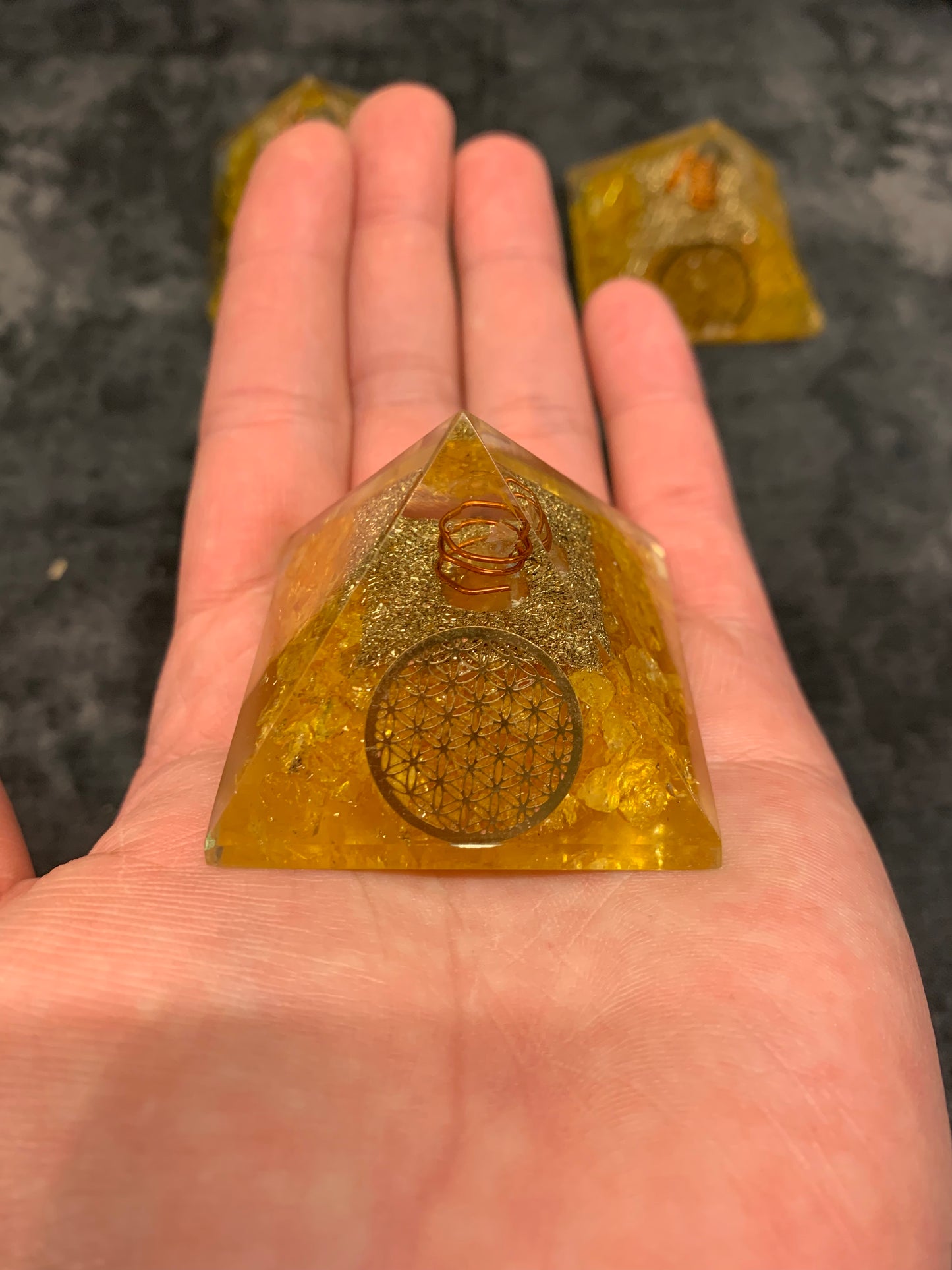 Orgonite Wealth Pyramid Citrine