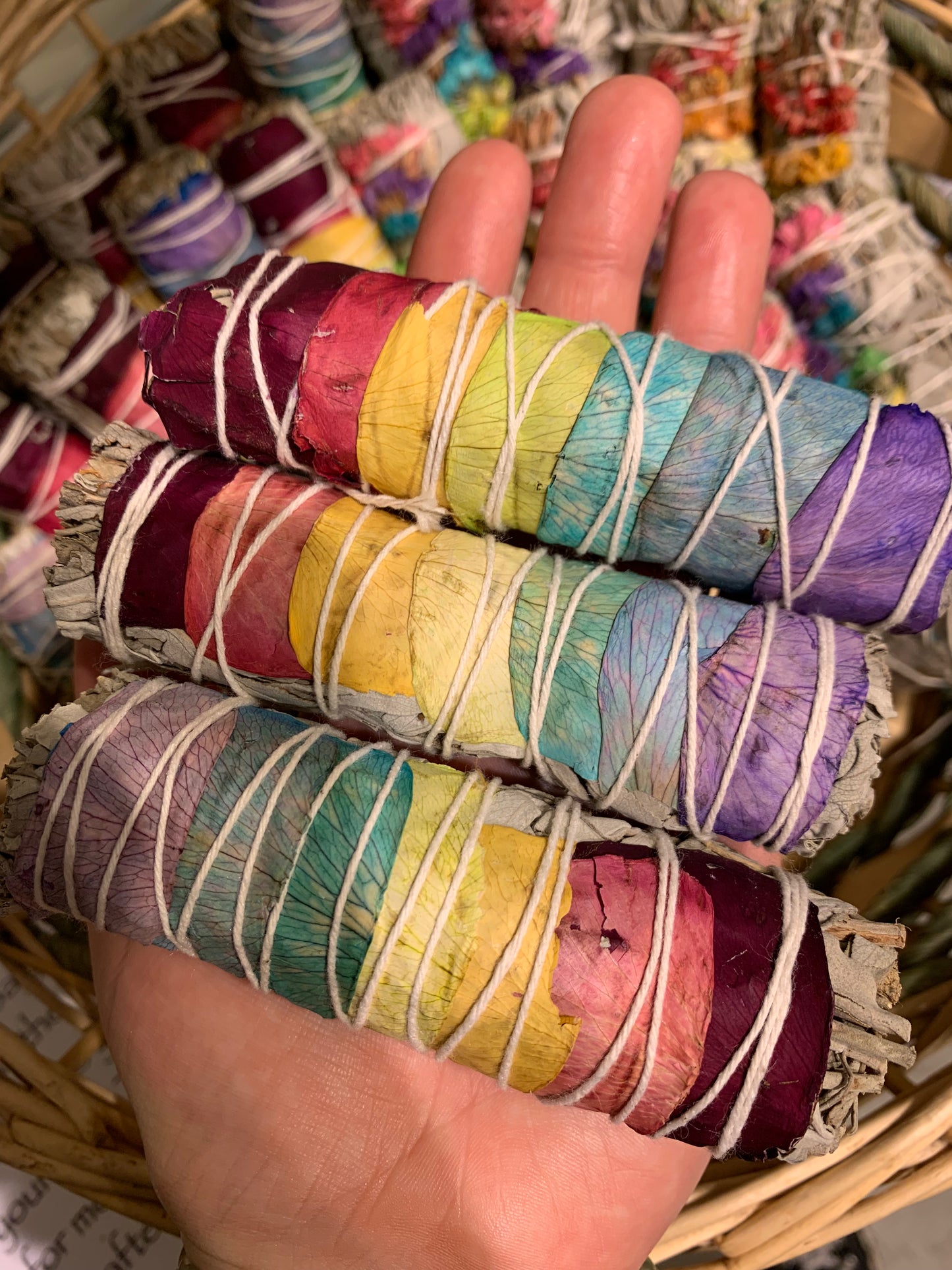 7 Chakra Rose + White Sage Smudge