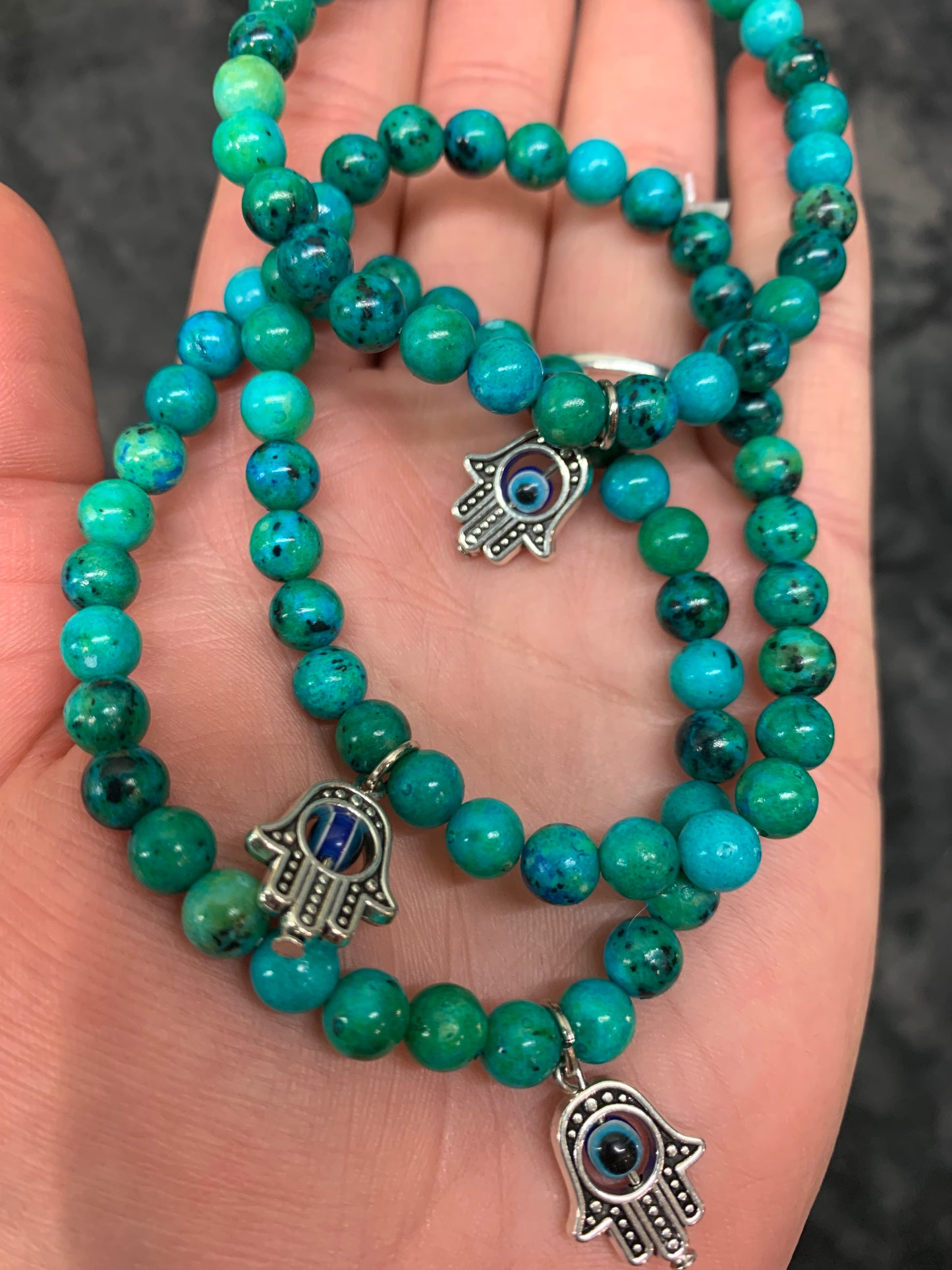 Chryscocolla 6mm Bracelet