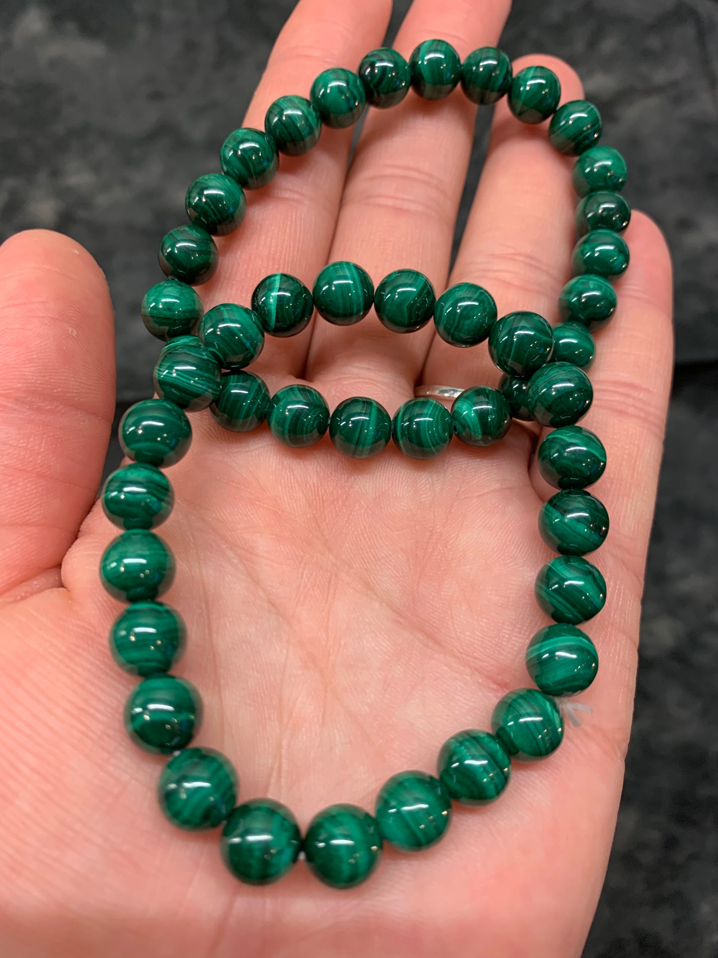 Malachite 8mm bracelet