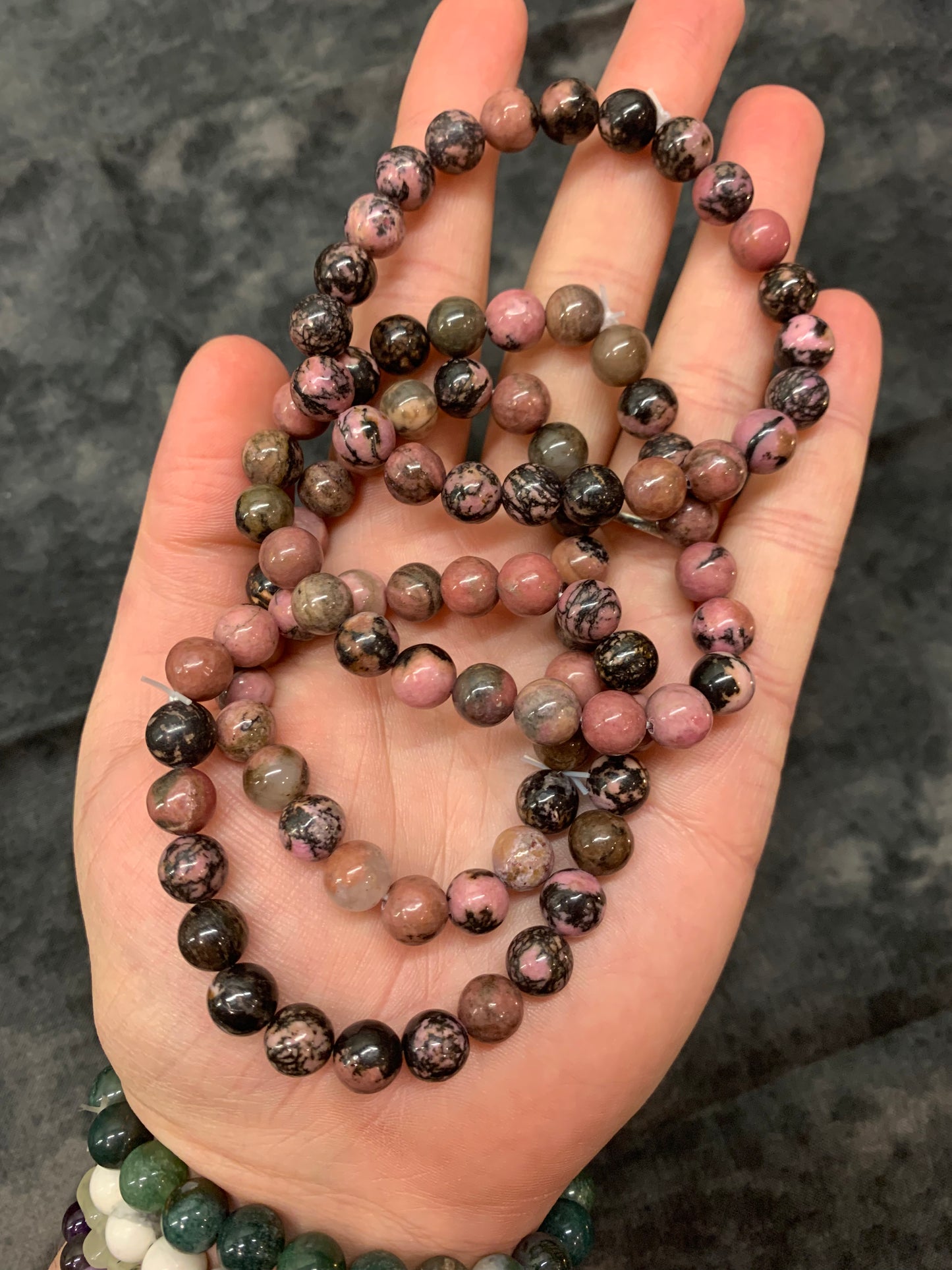 Rhodochrosite 8mm bracelet