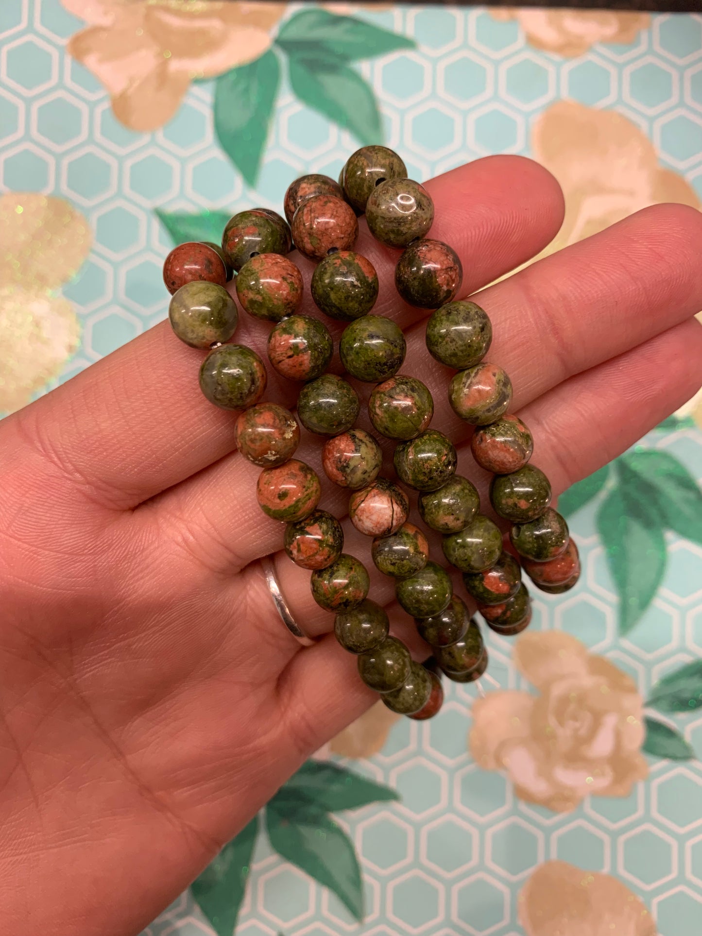 Unakite Bracelet 8mm