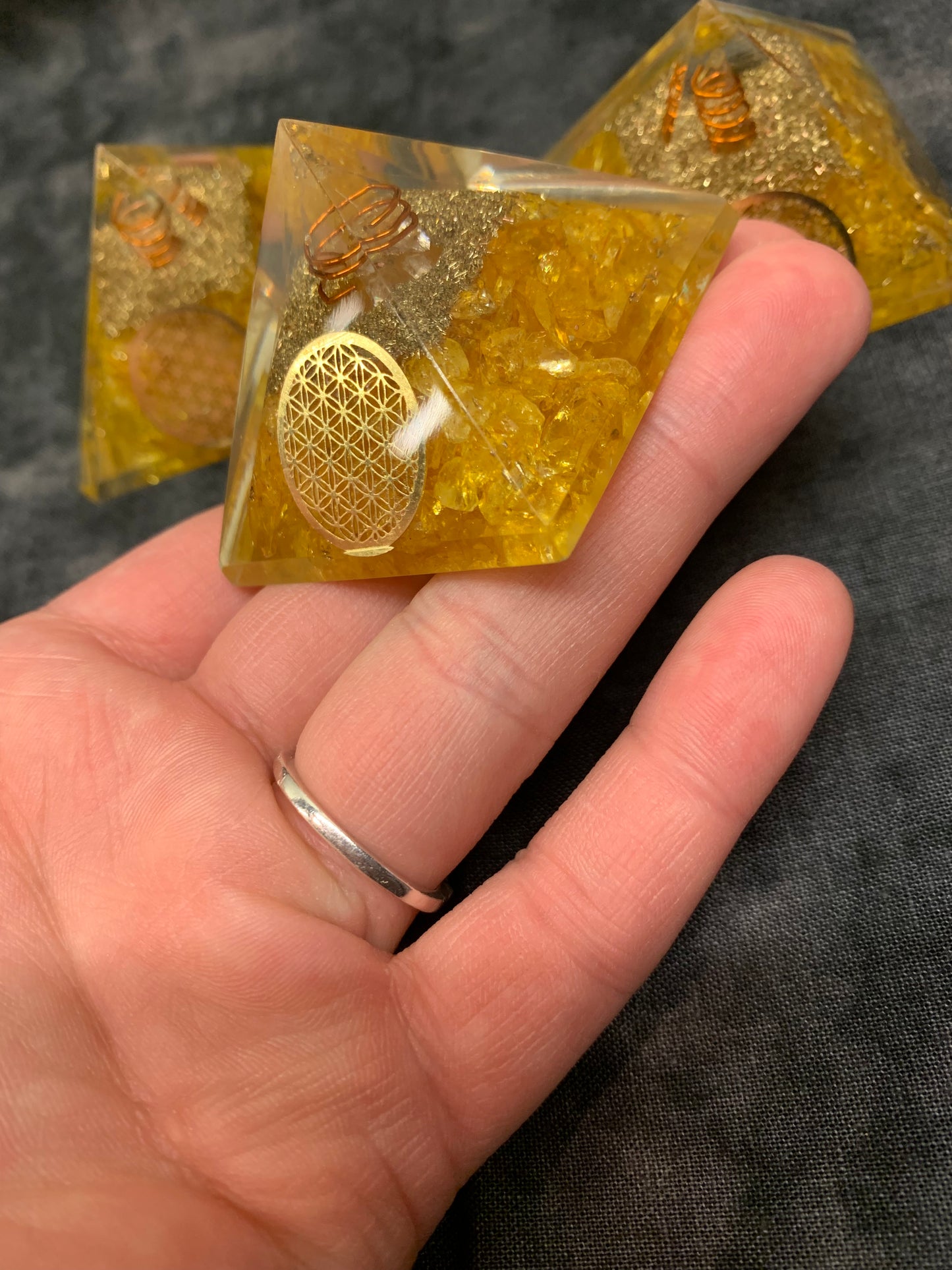Orgonite Wealth Pyramid Citrine