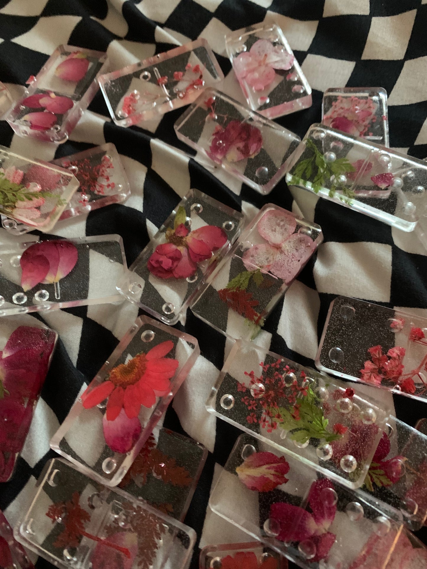 Floral Resin Domino set